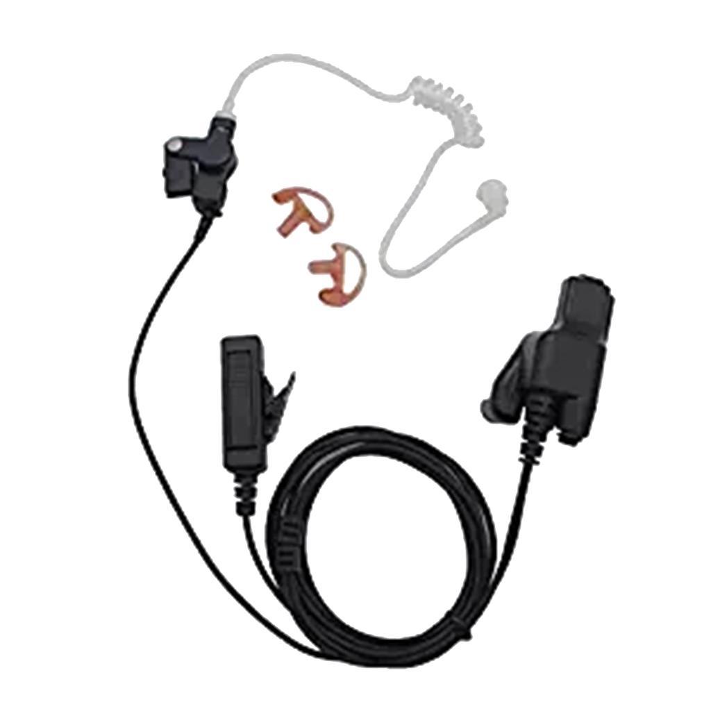 New Replacement Earpiece  Acoustic Tube Headset PTT built-in Mic