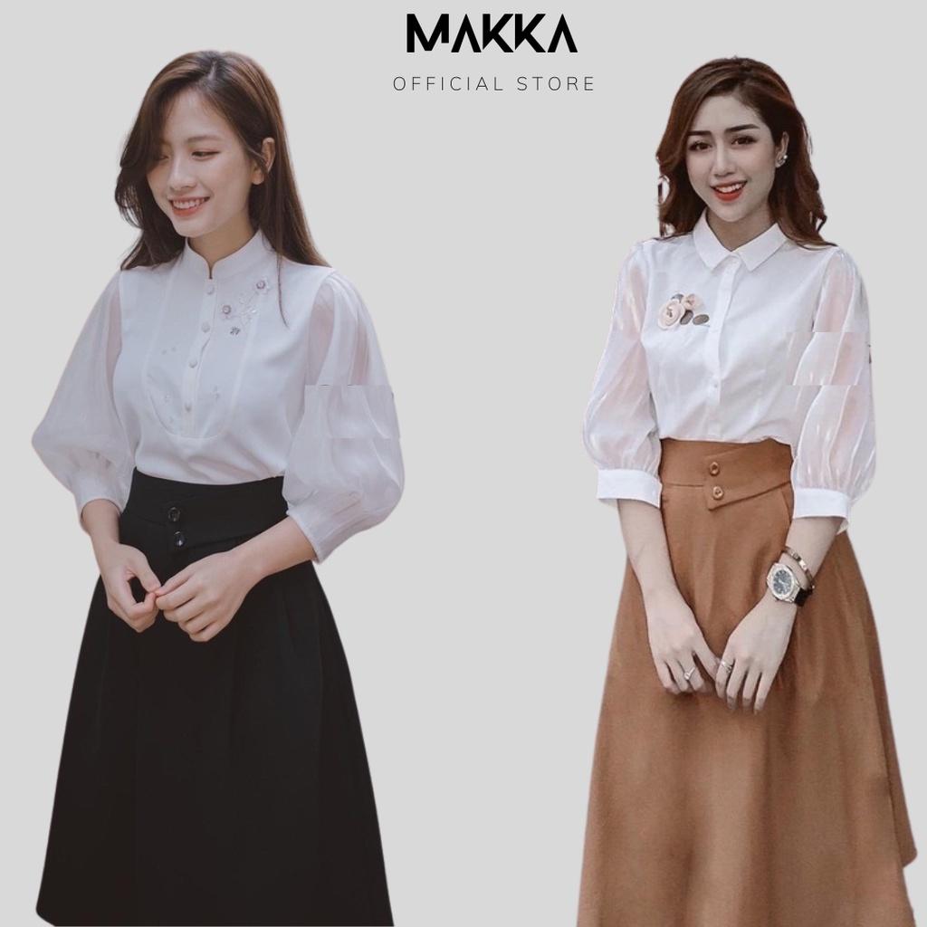 Chân váy MAKKA cv xòe 2 cúc cực xinh thời trang MAKKA 534