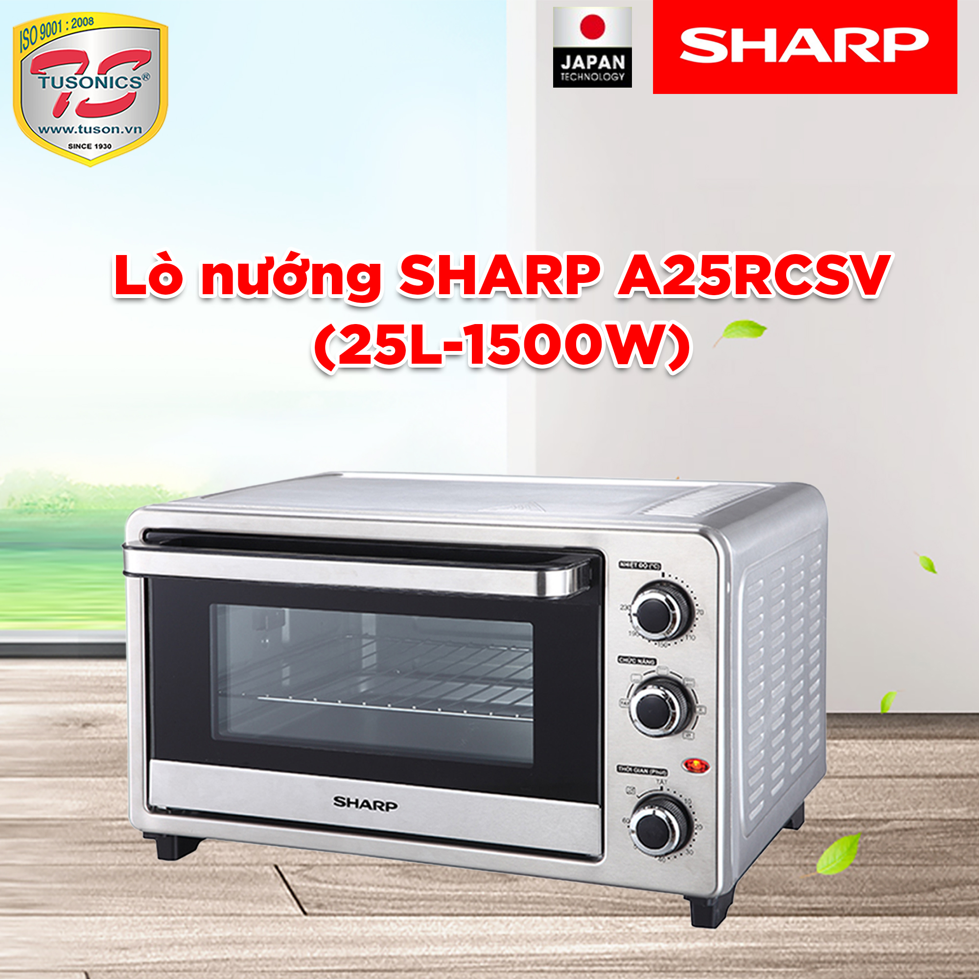 Lò Nướng Sharp EO-A25RCSV-ST (25L) - Hàng Chính Hãng