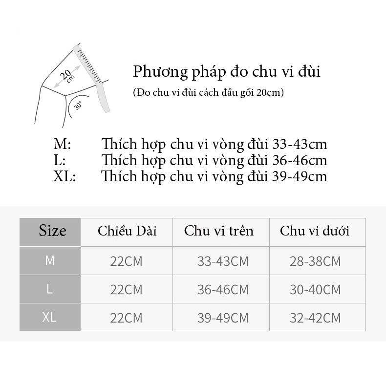 Bộ 2 băng bảo vệ cơ đùi AOLIKES HDT004-2