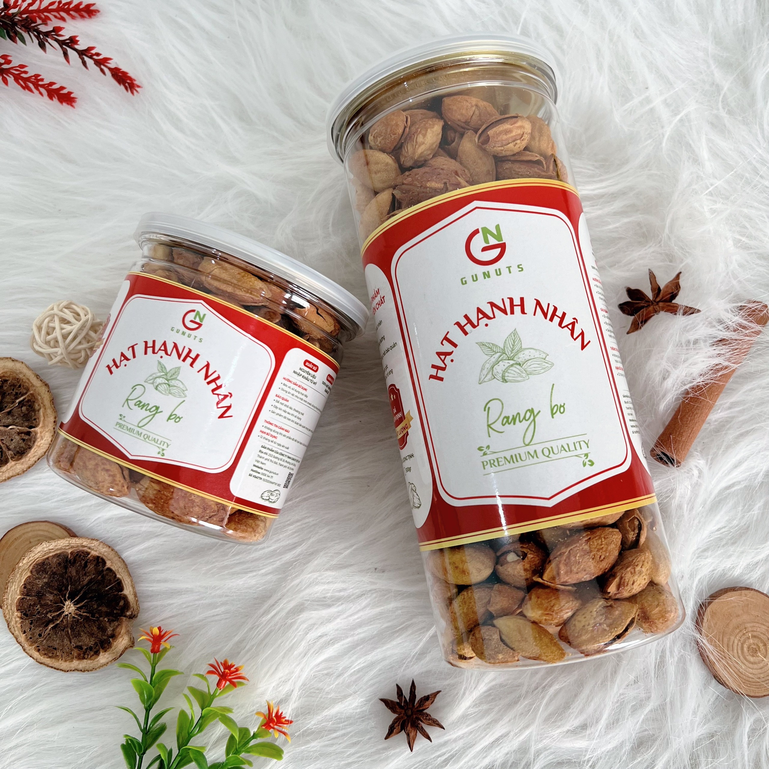 Hạnh Nhân Rang Bơ Vỏ Mỏng Gunuts, Hạt Hạnh Nhân Nhập Khẩu Mỹ Tốt Cho Tim Mạch Hộp 500g