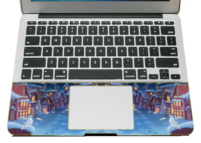 Mẫu Dán Skin Trang Trí Mặt Ngoài + Lót Tay Laptop Hoạt Hình LTHH - 811