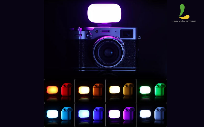 Đèn hỗ trợ quay phim chụp ảnh ULANZI VL15 RGB - Đèn chiếu sáng tương thích nhiều thiết bị điện tử - Hàng nhập khẩu