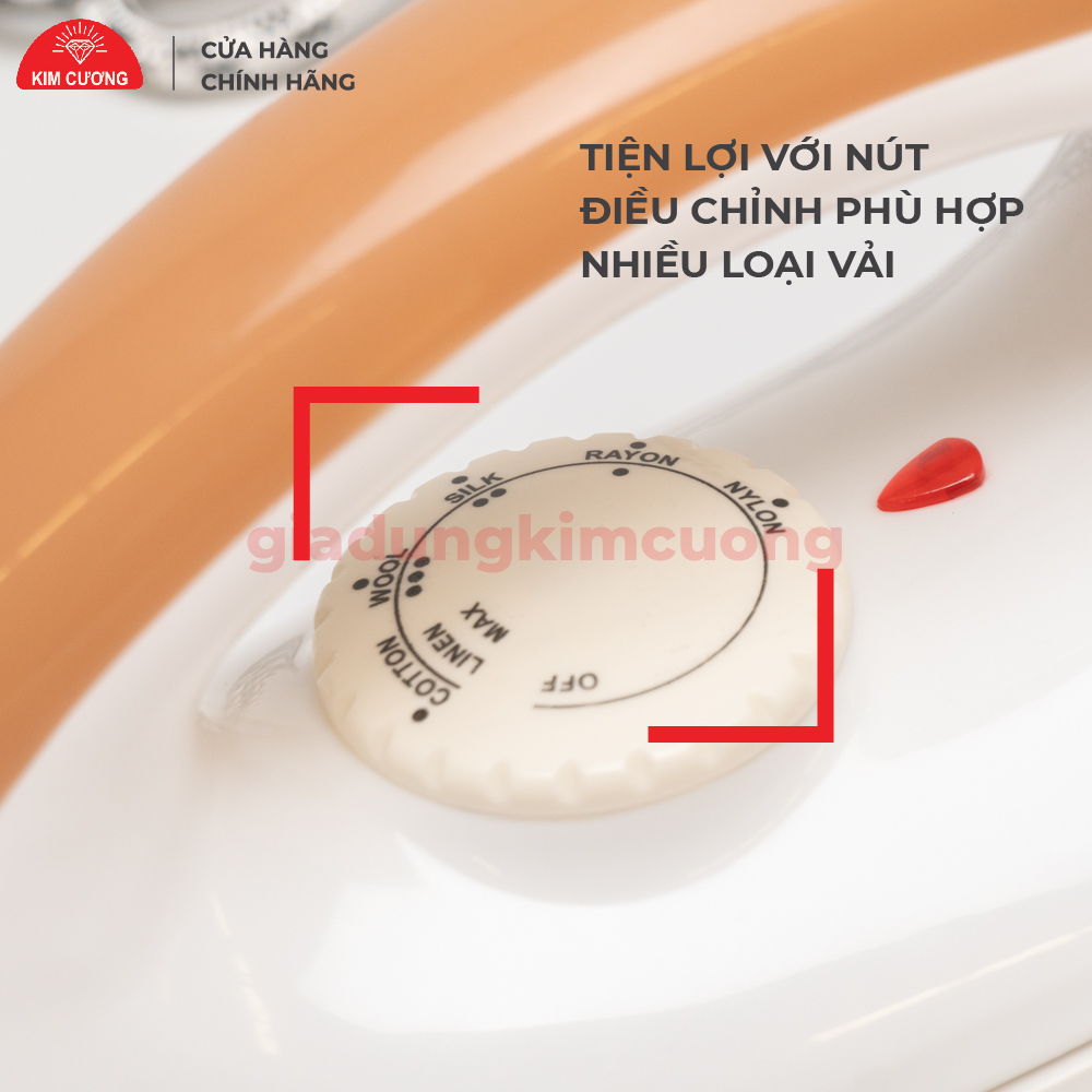 Bàn Ủi Kim Cương - Bàn Là Khô KC-T602 - Hàng Chính Hãng