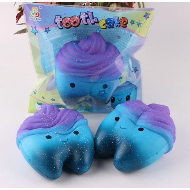 Squishy Răng Galaxy Jumbo tặng kèm bao bì