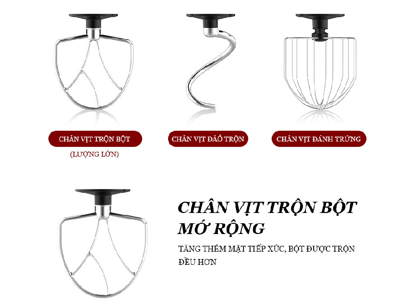 Máy trộn thực phẩm Tiross TS5401 - Hàng chính hãng