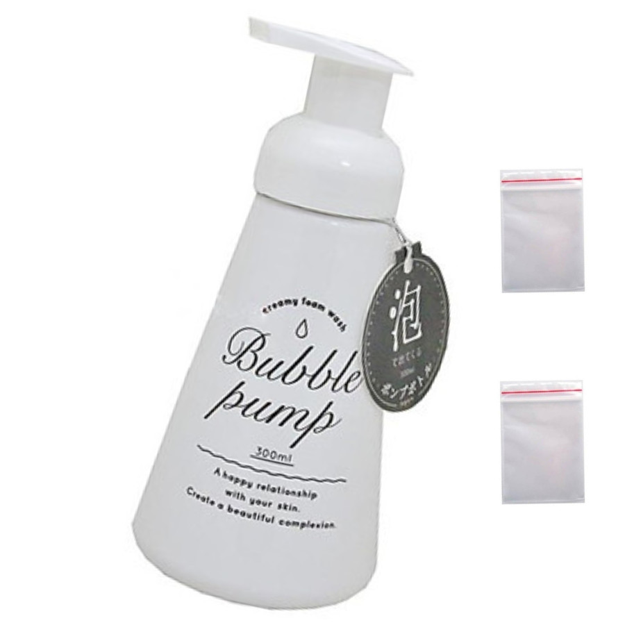 Bình xịt tạo bọt 300ml (đựng sữa tắm, nước rửa tay, mỹ phẩm) tặng kèm 2 zipper 12cm