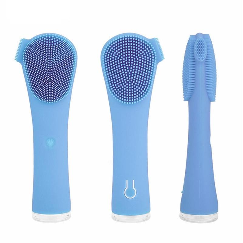 Điện Mini Mặt Chống Nước Rửa Mặt Bàn Chải Silicone Sonic Mặt Bàn Chải Cầm Tay Vệ Sinh Thiết Bị Sạc Lỗ Chân Lông Bụi