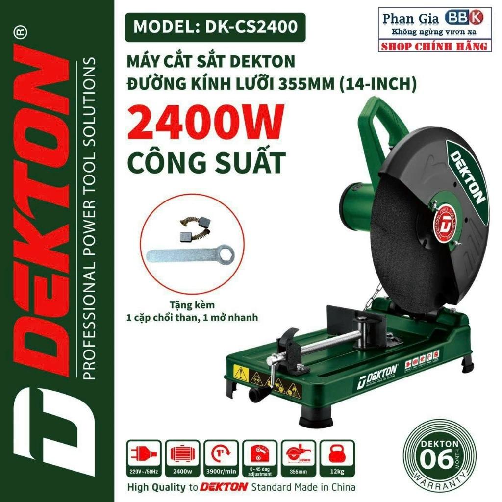 [chính hãƞg] Máy cắt sắt DEKTON 2400W, Mô tơ 100% Dây đồng, Bảo hành 1 Năm, Khách Kiêm tra test máy Ok thì lấy