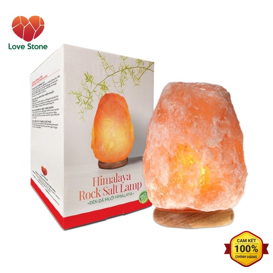 Đèn Đá Muối Tự Nhiên Himalaya Love Stone  ( 4kg - 4.5kg )