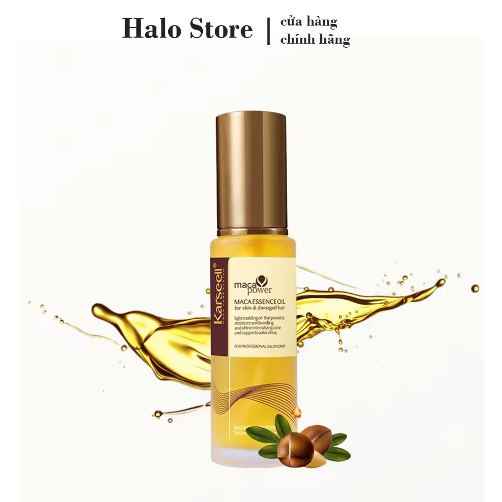 [+Tặng mũ trùm] Tinh dầu dưỡng tóc cao cấp Karseell Maca Essence Oil 50ml