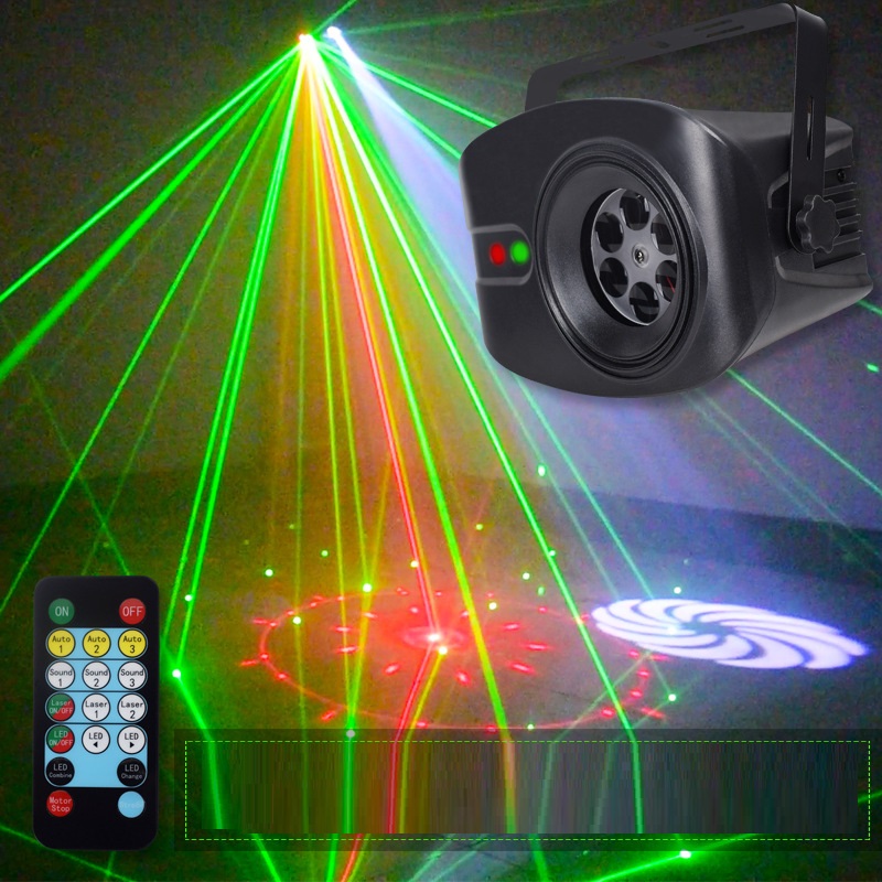 Đèn Led Disco - Đèn Tiệc Giọng Nói Điều Khiển Nhạc Dj - Đèn Chiếu Laser Ánh Sáng 52 Chế Độ Hiệu Ứng RGB - Đèn Cho Gia Đình đám Cưới -Sinh Nhật