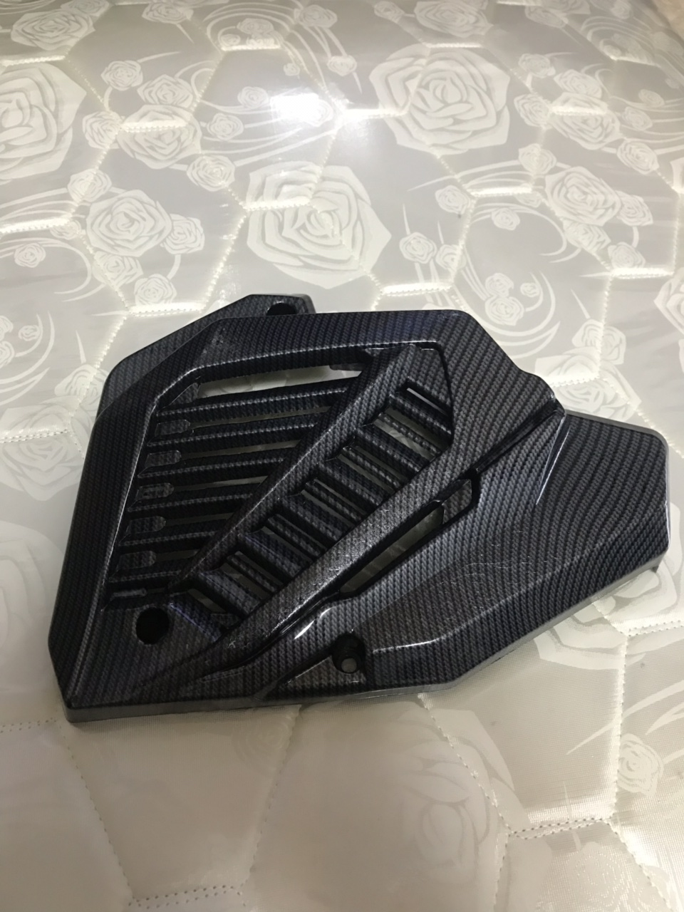 Combo 5 món sơn carbon (Ốp pô + Pô E + Két nước + Mỏ Dè trước, sau ) AirBlade 125 (2016-2019)