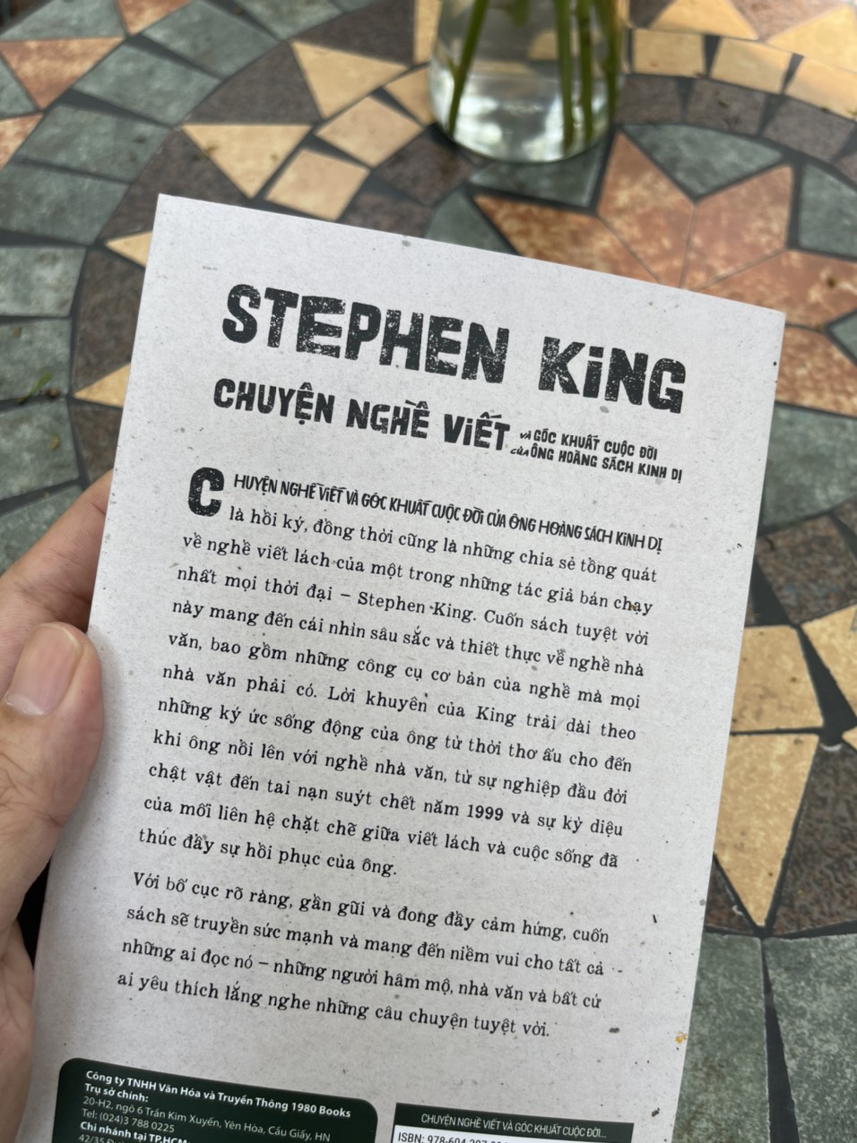 CHUYỆN NGHỀ VIẾT VÀ GÓC KHUẤT CUỘC ĐỜI CỦA ÔNG HOÀNG KINH DỊ – Stephen King – Nguyễn Hà An dịch – 1980books – NXB Thanh Niên