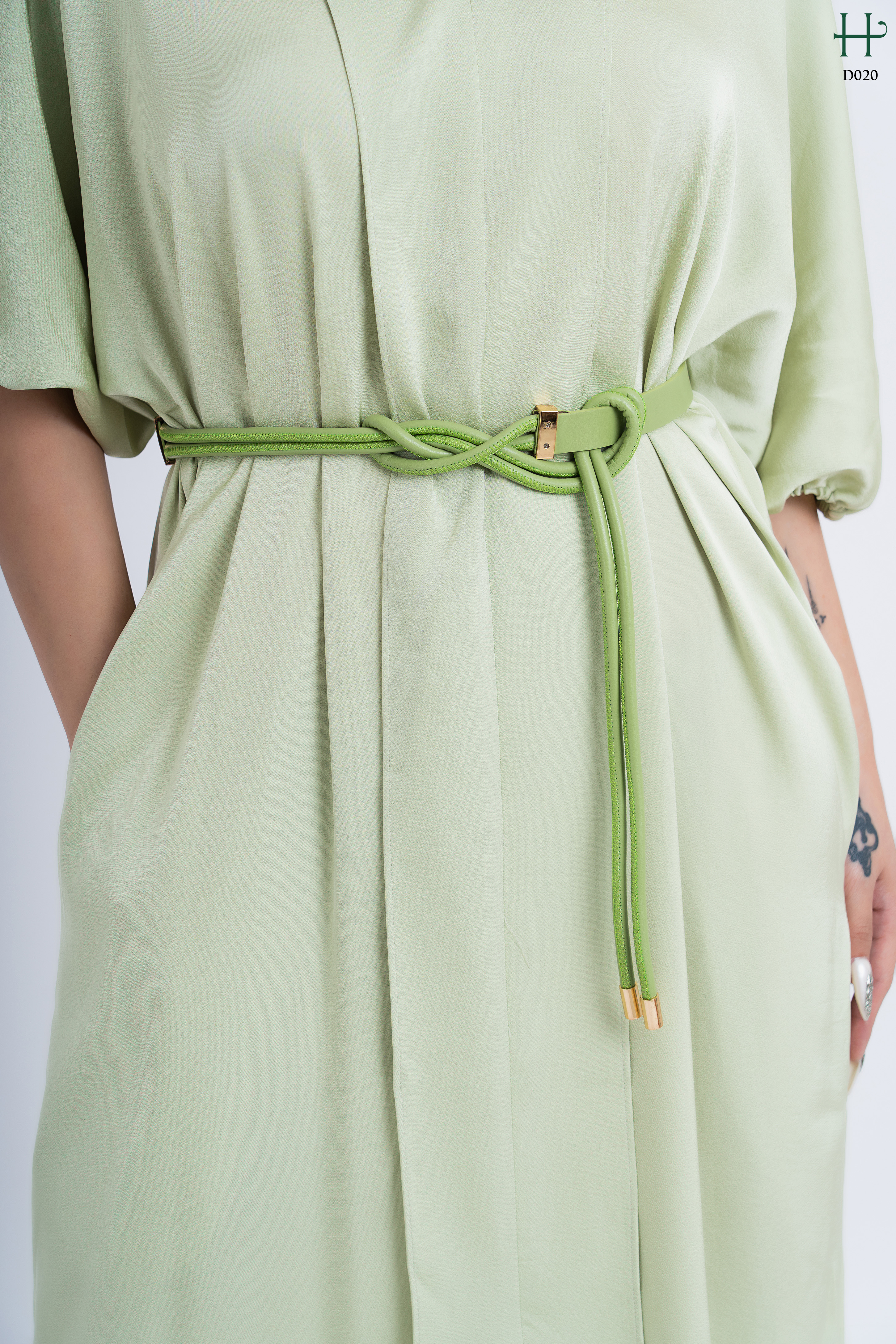 Đầm Suông Lụa kèm Belt -D20