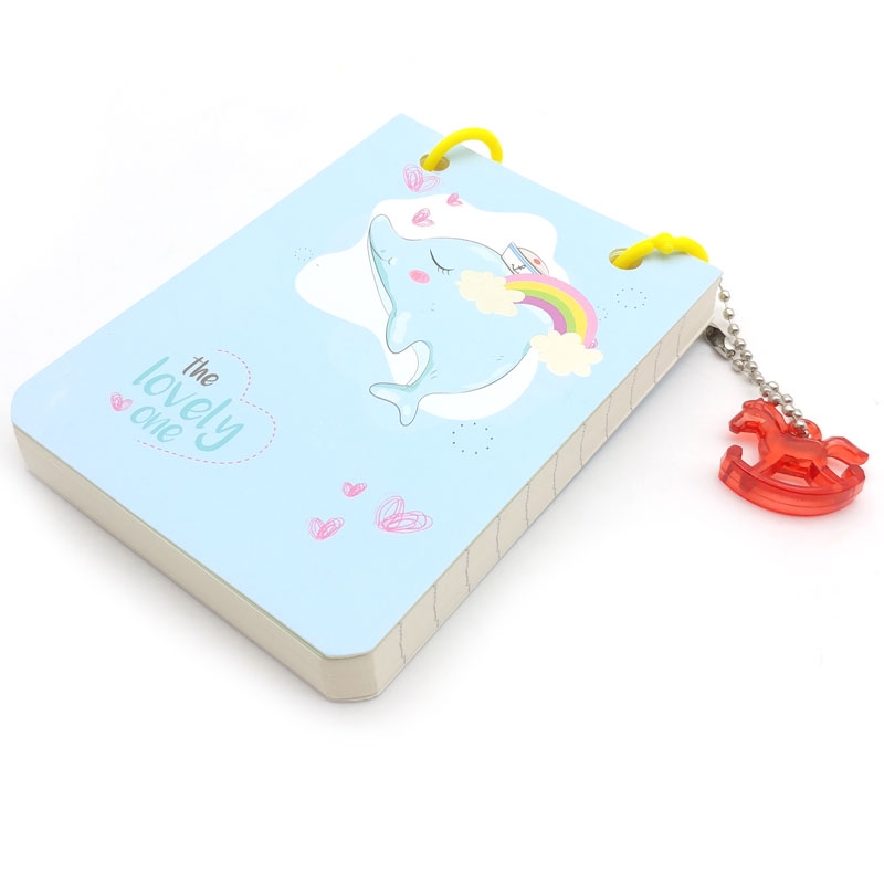 Sổ Note Nhí XQA7-958 - Hình Cá Heo - Màu Xanh Da Trời
