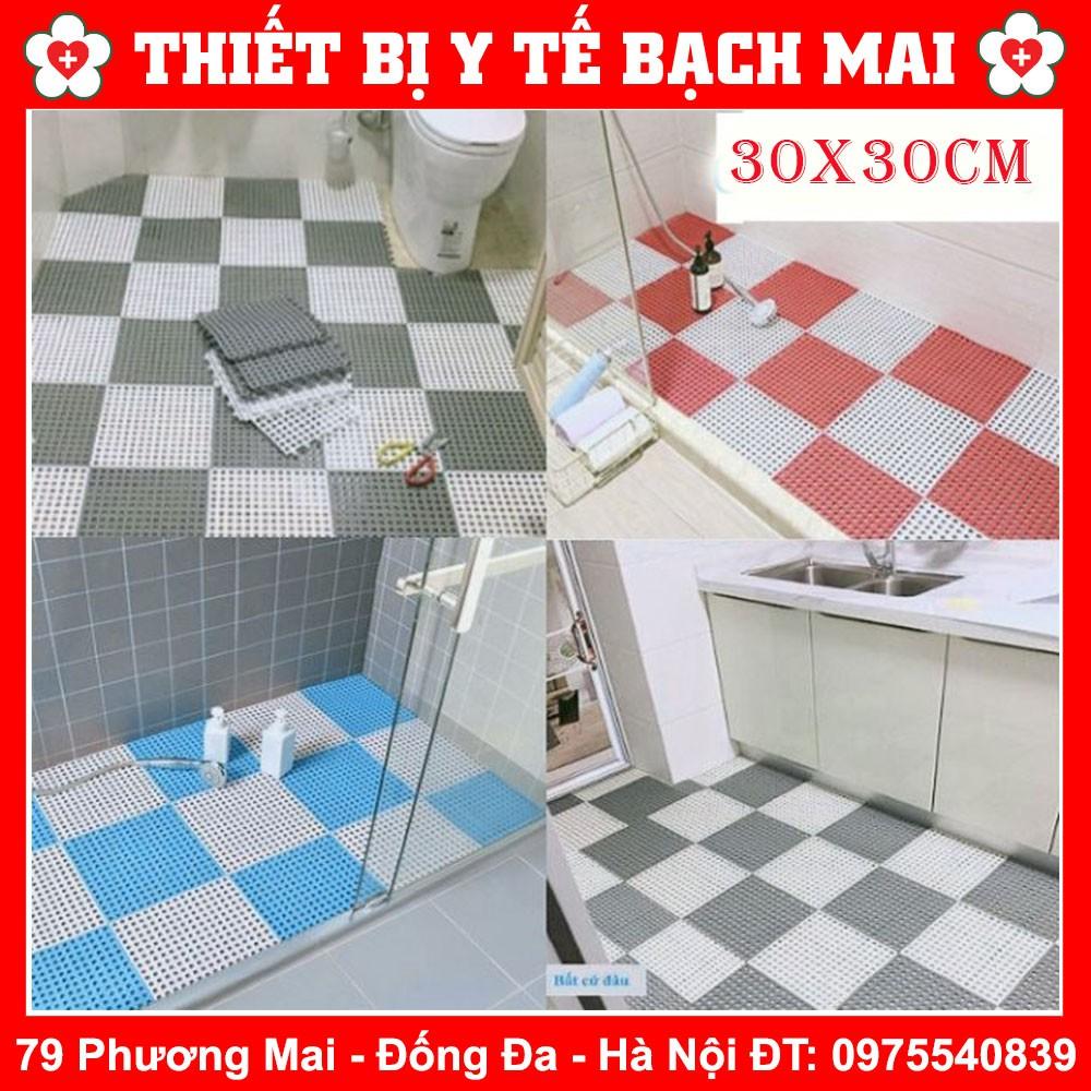 Thảm Nhựa Lỗ Kháng Khuẩn, Chống Trơn, Trượt Nhà Tắm , Nhà Bếp KT 30*30cm