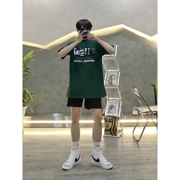 Áo tay lỡ unisex áo thun nam nữ có in hình độc đáo