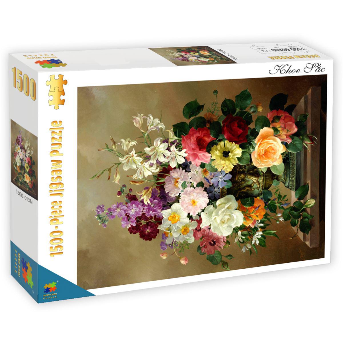 Bộ Tranh Ghép Hình Minh Châu - 60 x 80 cm (1500 Mảnh Ghép) - Khoe Sắc