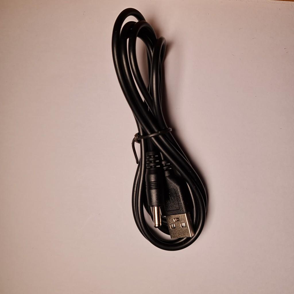 Dây nguồn USB ra đầu tròn loại tốt, chuẩn 3.5mm dài 120cm