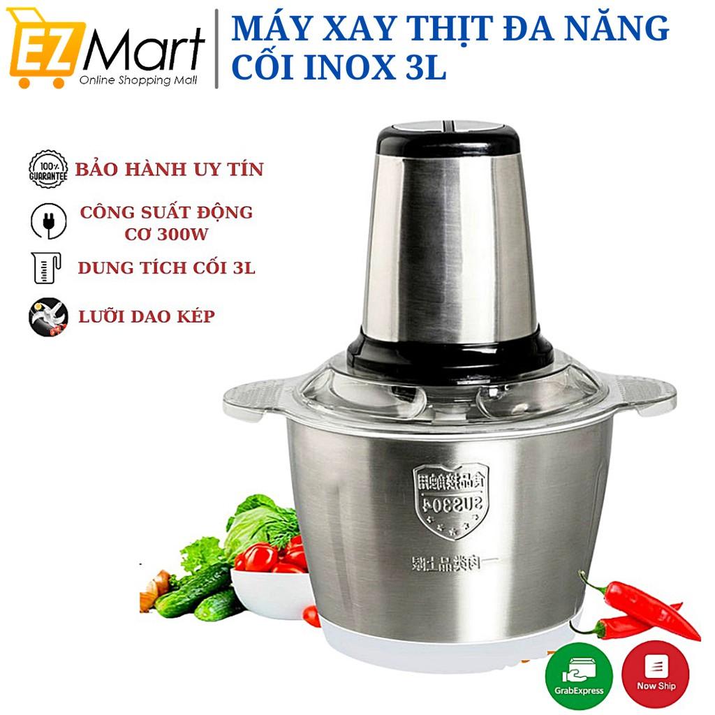 Máy Xay Thịt,Máy Xay Cầm Tay Đa Năng 3L Công Suất 300W Xay Thịt Cá, Rau Củ, Xay Sinh Tố