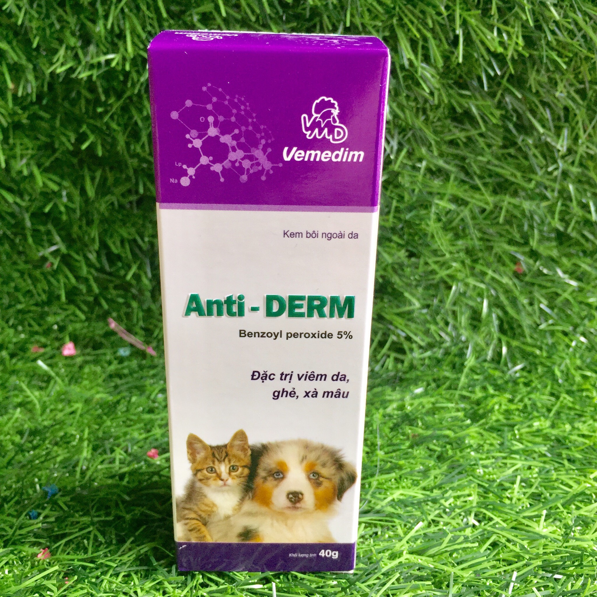 Thuốc Bôi Ngoài Da ANTI DERM Đặc Trị Viêm Da, Ghẻ, Xà Mâu Cho Chó Mèo - Khối Lượng Tịnh 40g - An Toàn Và Hiệu Quả Thuộc Thương Hiệu VEMEDIM – Xudapet – AD01