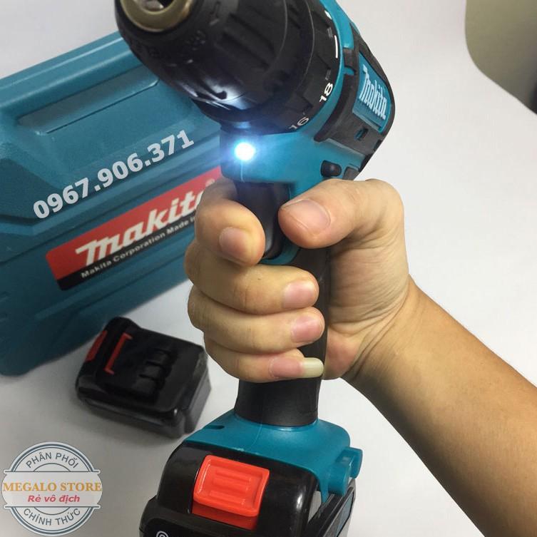 Máy Khoan Pin Bắt Vít Makita 24V 24 Phụ Kiện, Loại Có Búa