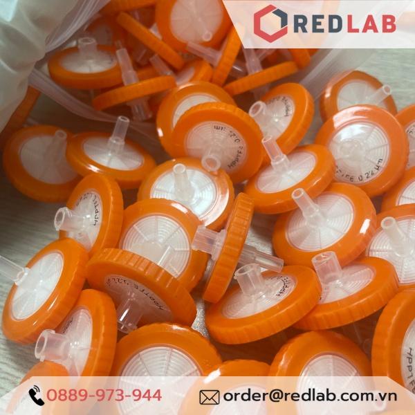 Đầu lọc Syringe PTFE đường kính 33mm, lỗ lọc 0.22um không tiệt trùng Finetech PTFE033N022I
