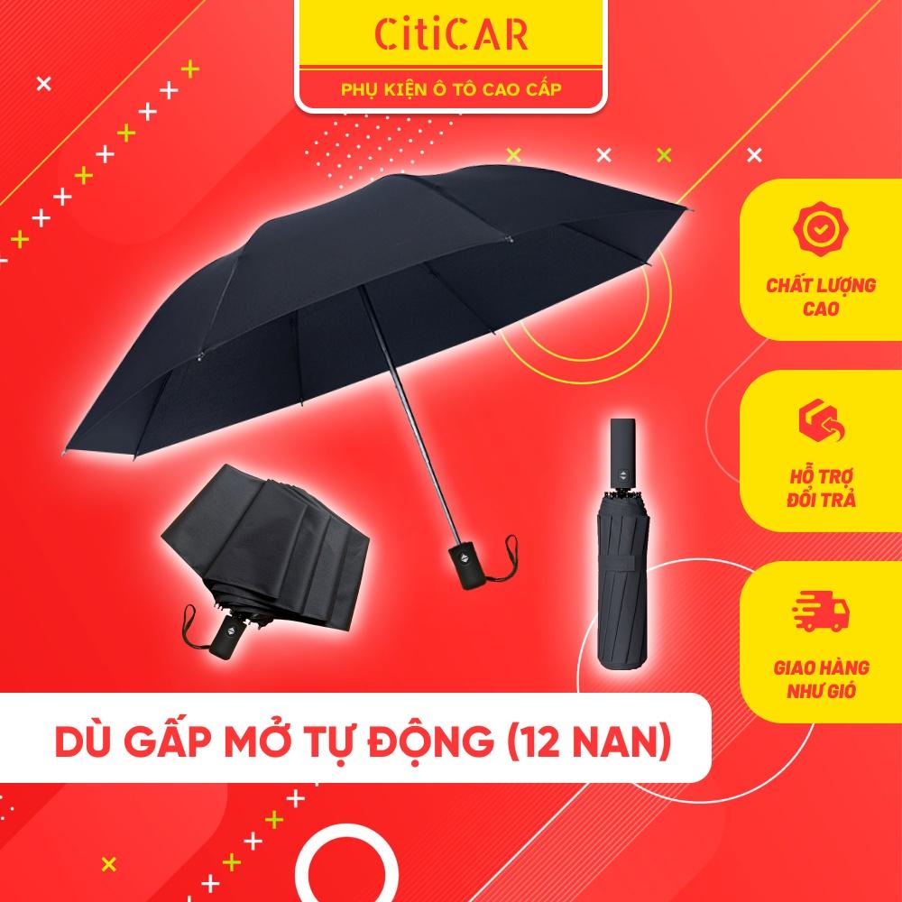 Dù Che Nắng Gấp Mở Tự Động - Ô Che Mưa Cao Cấp 12 Nan Chống Tia UV Bức Xạ Tuyệt Đối