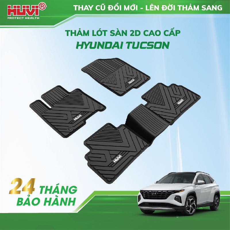 Thảm sàn ô tô Huvi Hyundai Tucson 2022 không trơn trượt, không ẩm mốc, không mùi hôi