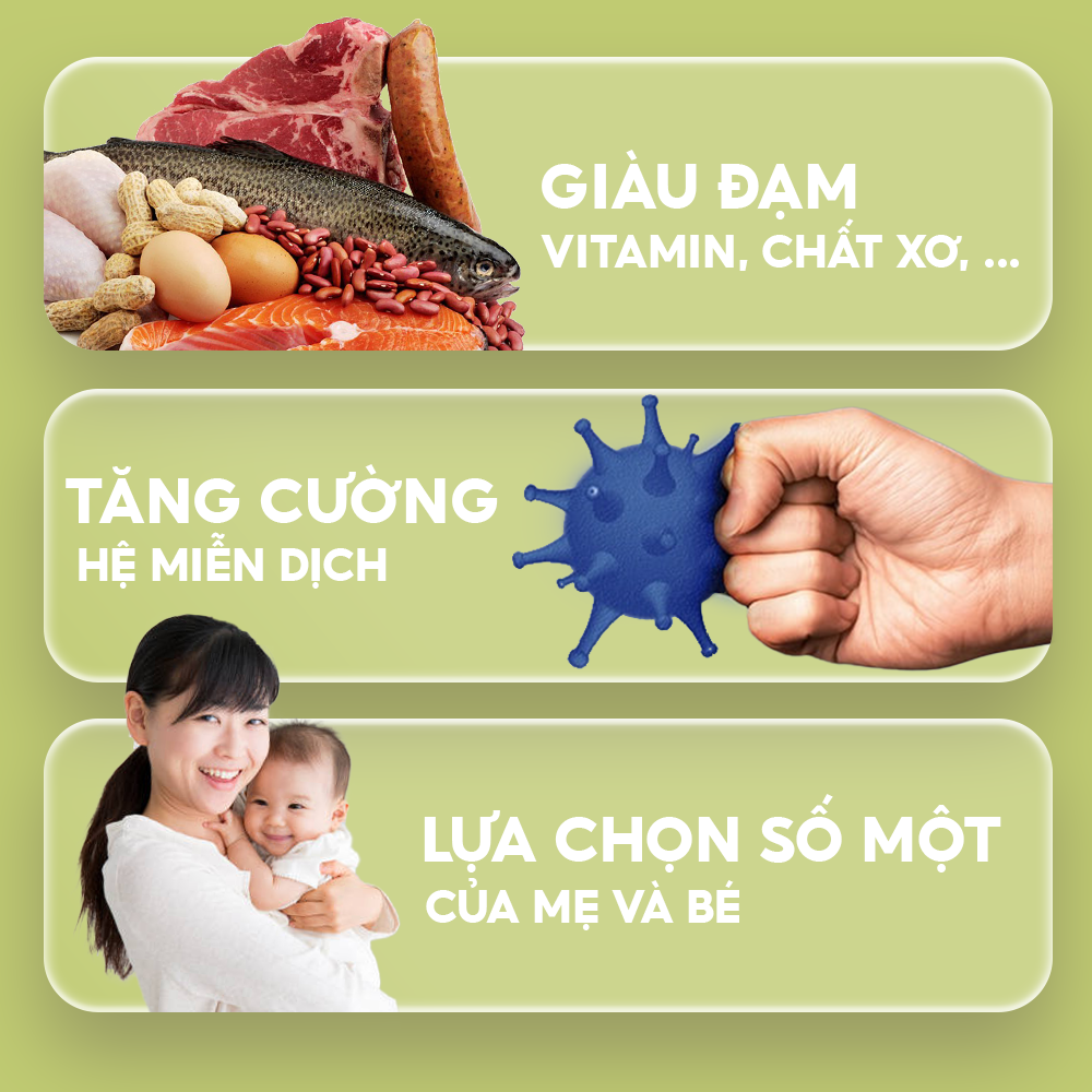 Bột Ăn Dặm Humababy Vị Bắp - Gạo - Yến Mạch - Hộp 10 Gói x 25g