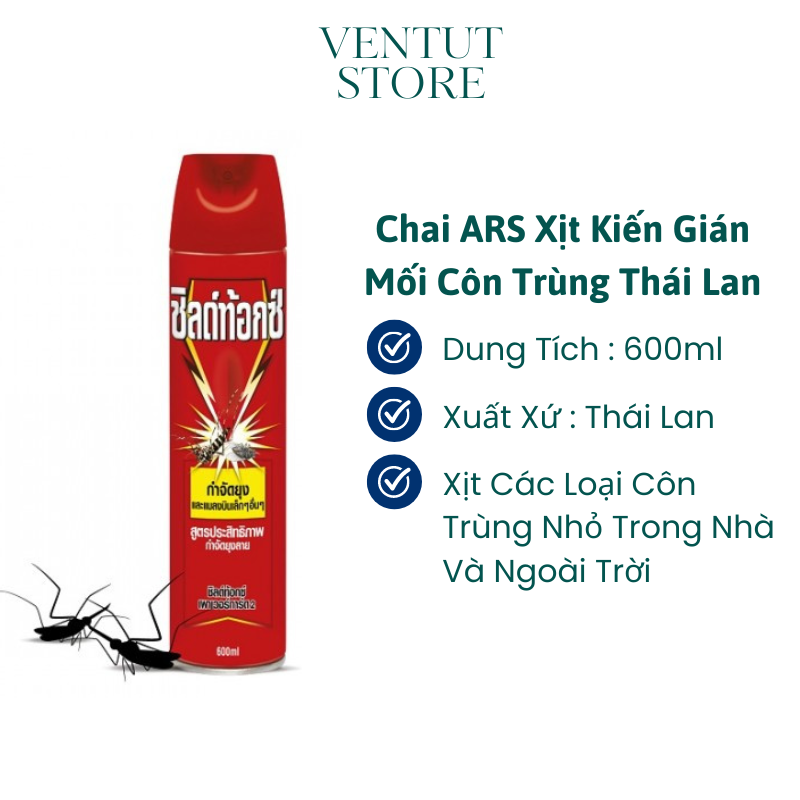Bình Xịt Muỗi Và Côn Trùng Thái Lan 600ml