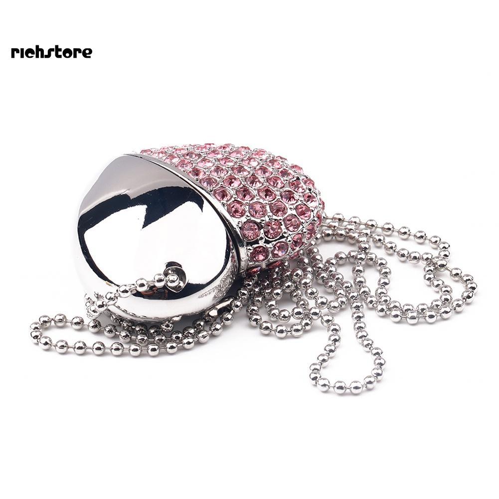 USB hình trái tim đính đá bằng hợp kim cho laptop/PC