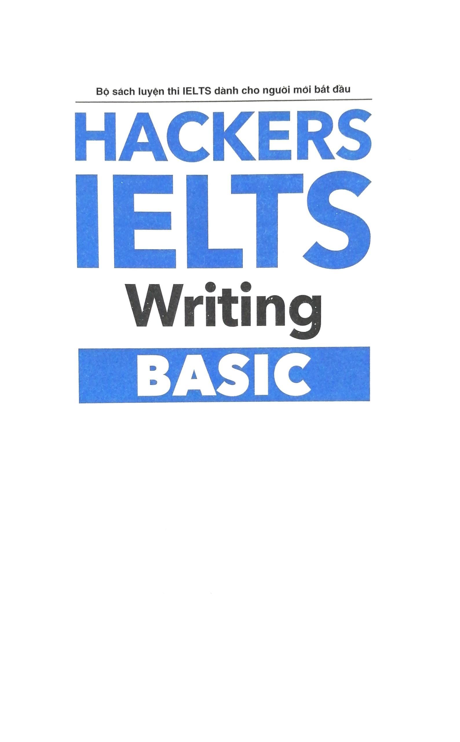 Sách Hackers IELTS Basic- Writing - ảnh 4