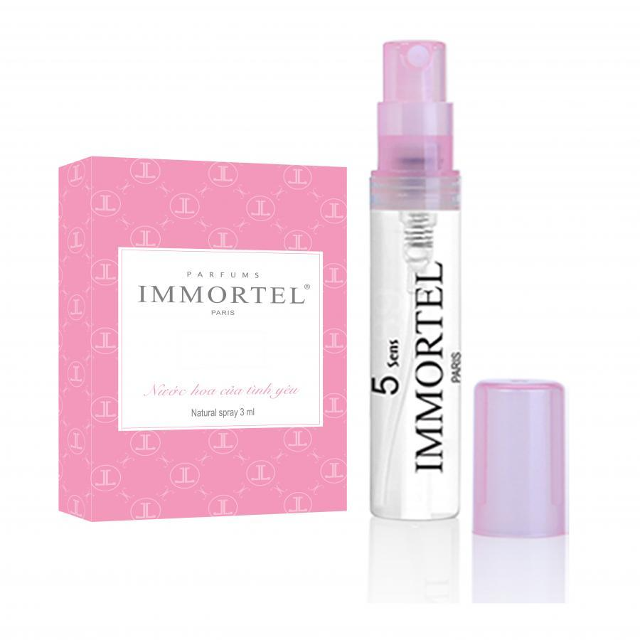 Nước hoa nữ IMMORTEL 5sens chai xịt 3ml - Eau De Parfum