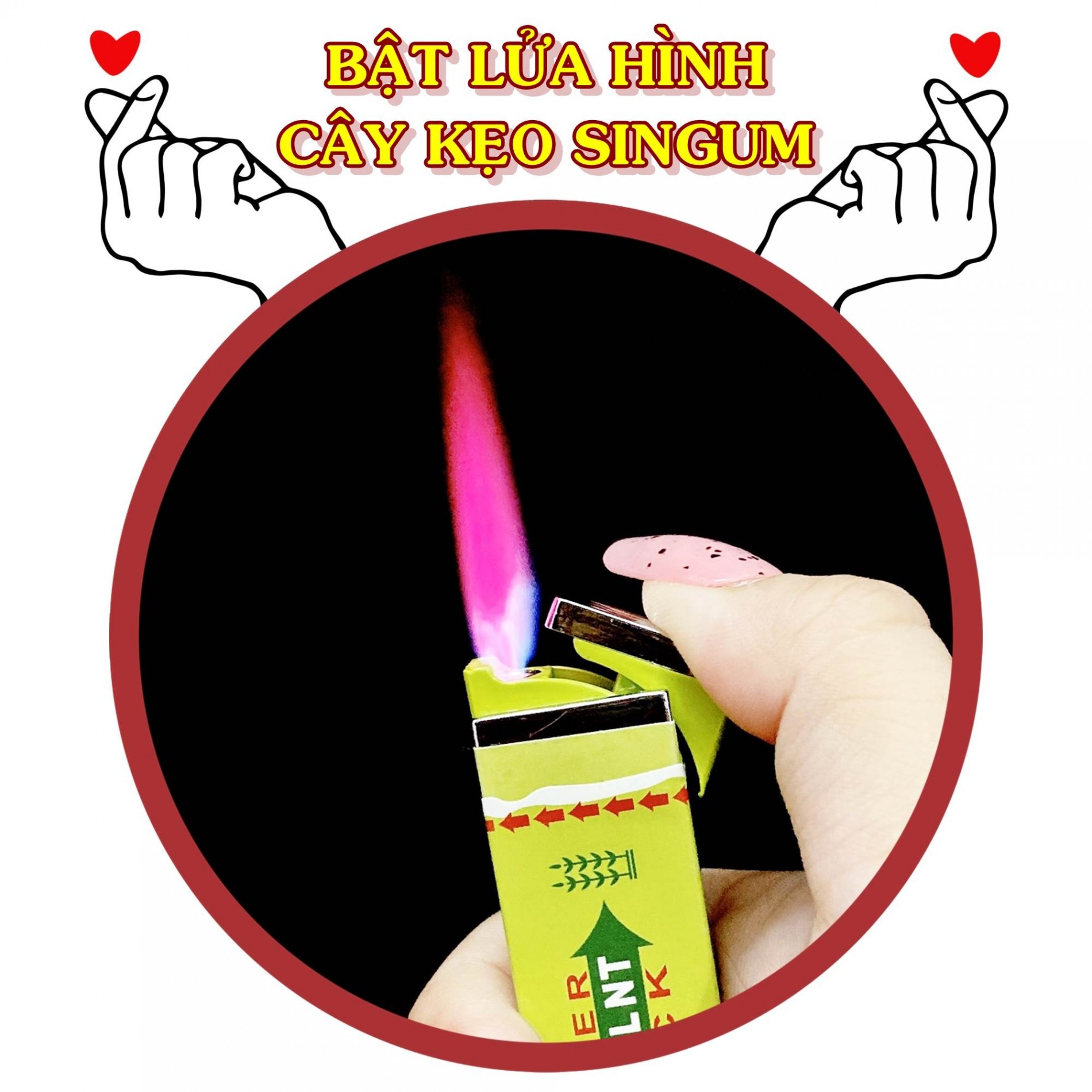 KSG - BẬT LỬA KHÈ HÌNH CÂY KẸO SINGUM -