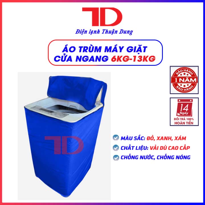 Áo trùm máy giặt Cửa Trên 6kg - 13kg