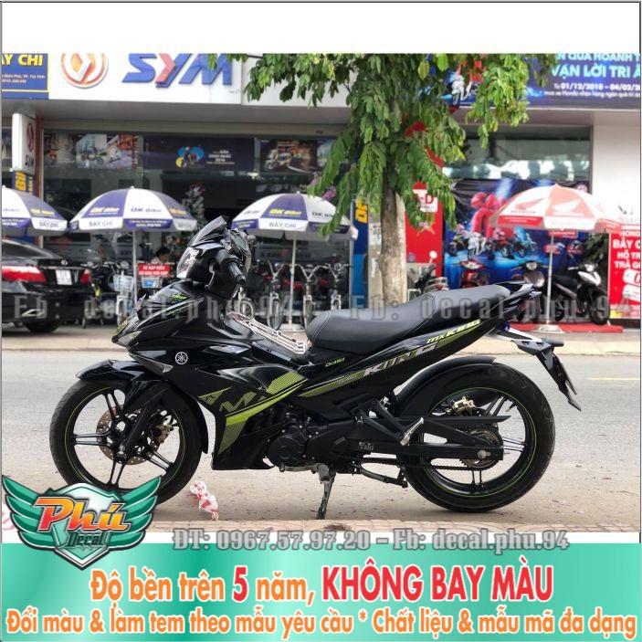 Tem rời Exciter 150 Mx xanh đen  -1