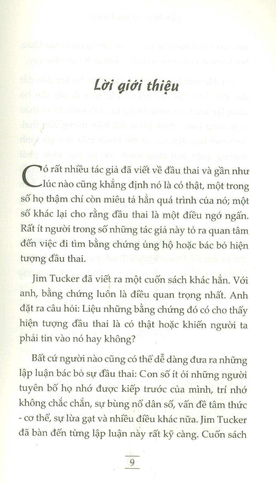 Tiền Kiếp Có Hay Không?