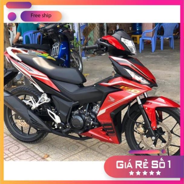 Tem rời winner sọc trắng dán xe đỏ 3 lớp ko bay màu bảo hành màu sắc vĩnh viễn