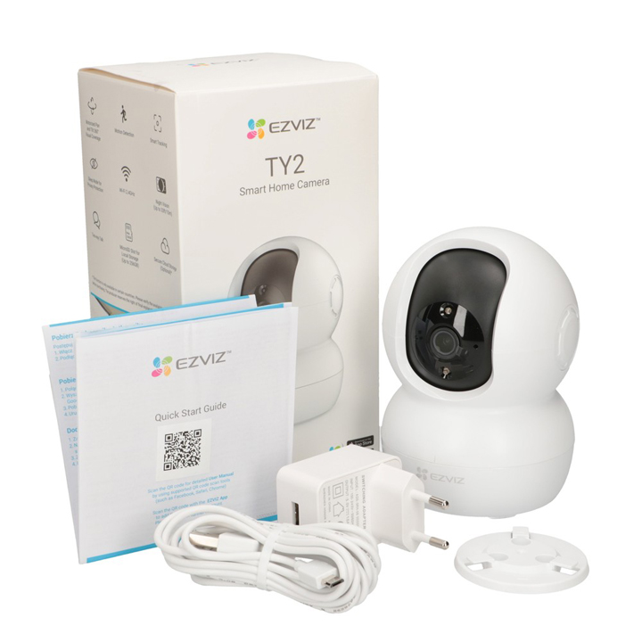 Camera IP WiFi quay quét thông minh Ezviz TY2 hàng chính hãng Nhà An Toàn pp