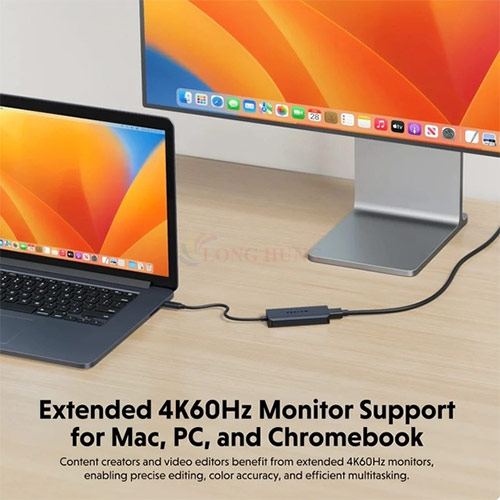 Cổng chuyển đổi HyperDrive Next 4-in-1 USB-C for Pro-grade Productivity HD4001GL - Hàng chính hãng