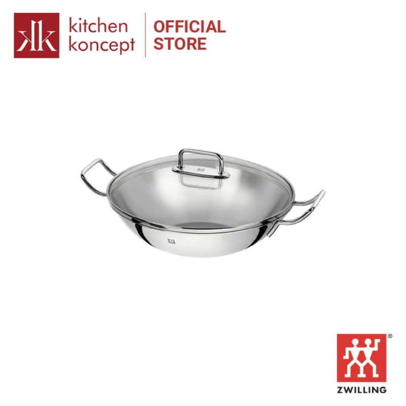 Zwilling Plus – Chảo Wok Có Nắp Zwilling J.A.Henckels – 32cm (Bếp Từ)