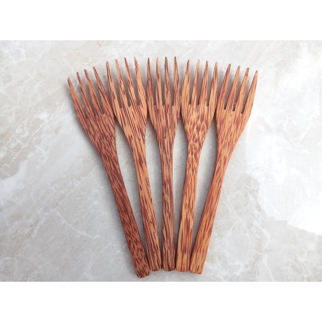 Bộ 5 muỗng nĩa gỗ dừa