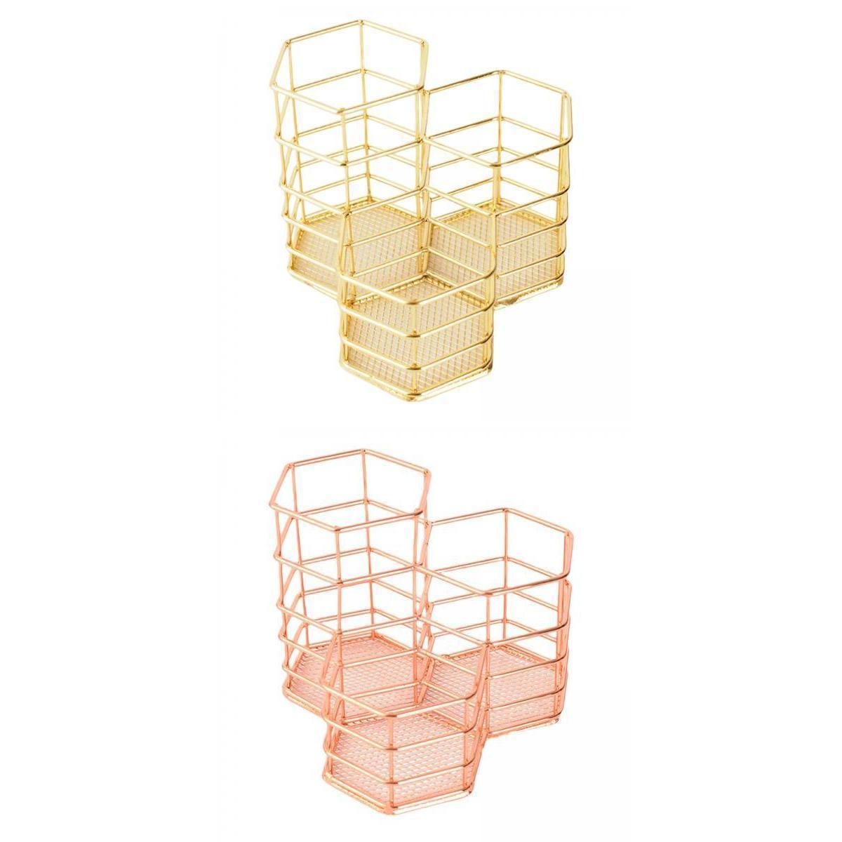 2PCS Storage Box Display Compartments Supplies for Stationery Makeup Brush