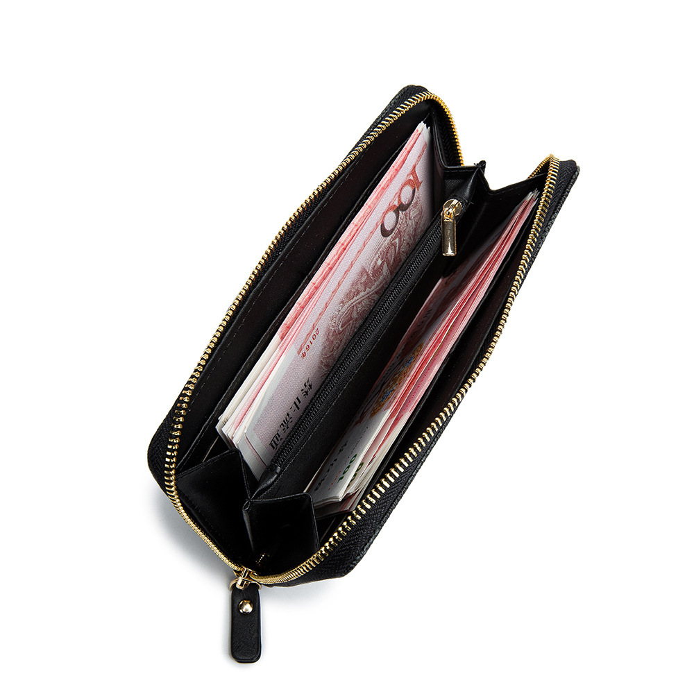 2021 new men's and women's styles long zipper presbyopia wallet large-capacity clutch bag wallet card bag coin purse