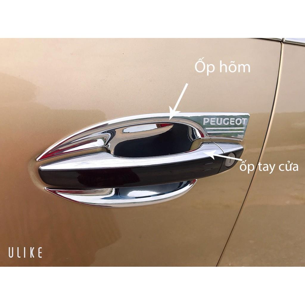 Ốp Tay Hõm Cửa Dành Cho Peugiot 3008/ 5008 Mạ Crom cao cấp