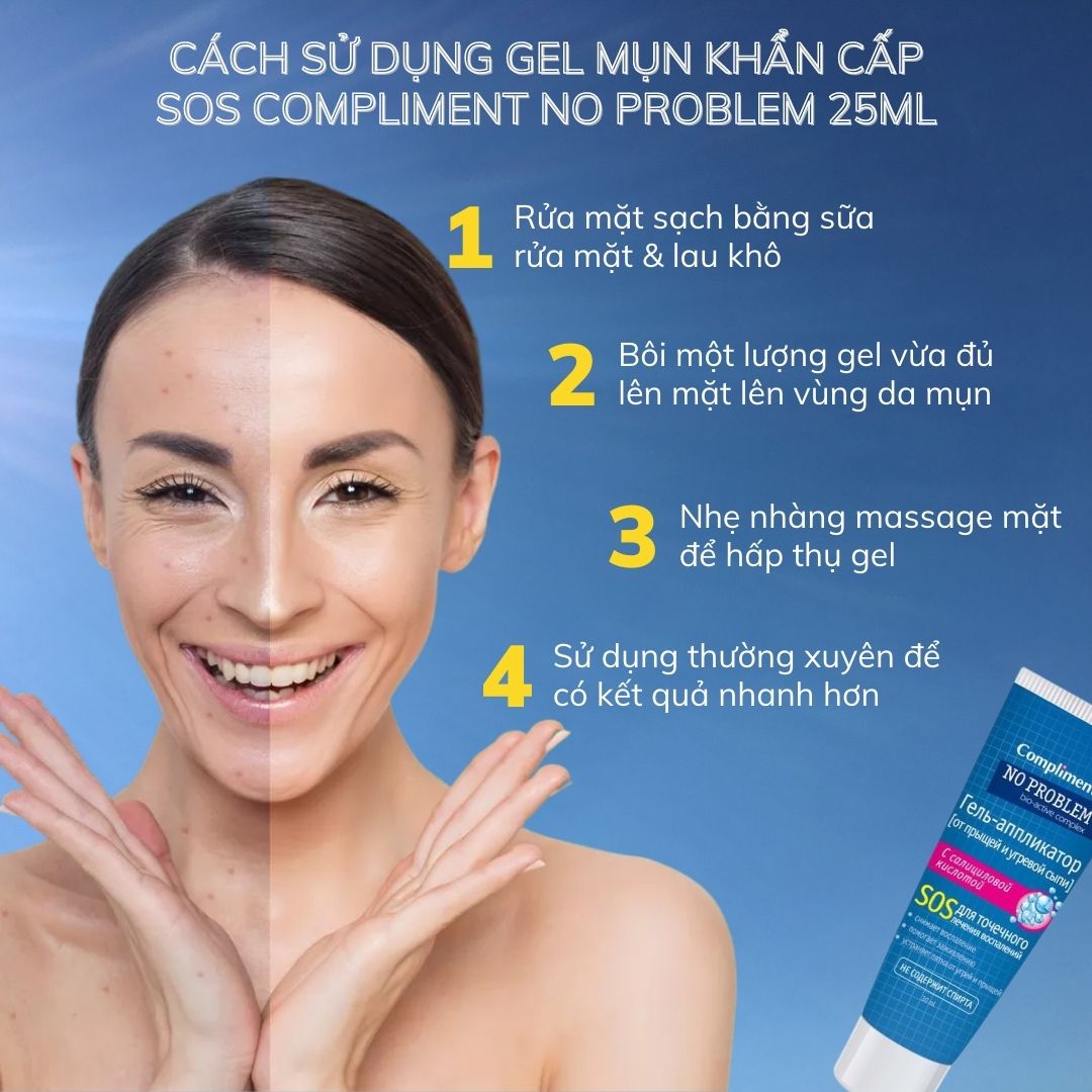 Gel Mụn Khẩn Cấp SOS Compliment No Problem 25ml