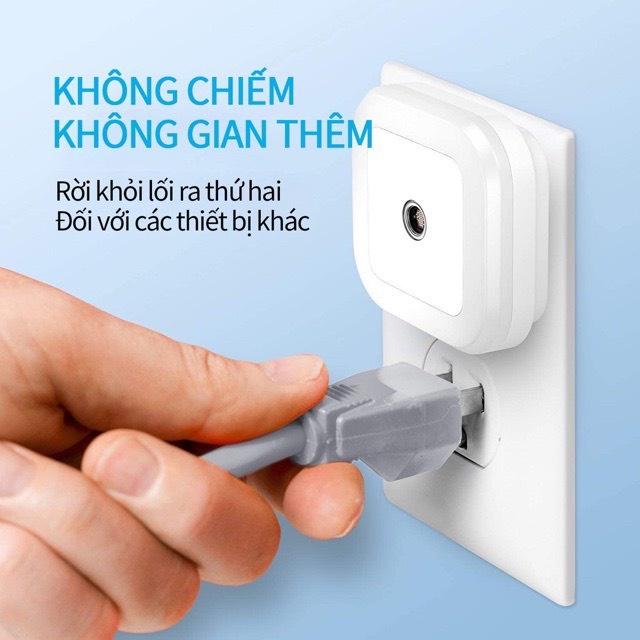 Đèn Ngủ LED Cảm Biến Thông Minh Tự Động Bật Tắt Hình Vuông