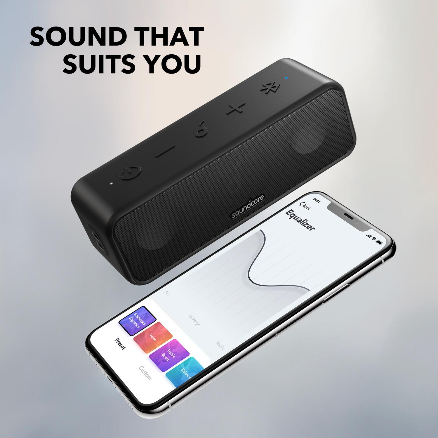 Loa Bluetooth Tronsmart Mega Loa di động 40W có Điều khiển cảm ứng Thanh âm thanh hỗ trợ Trợ lý giọng nói, NFC, MicroSD Màu: Đen Mega